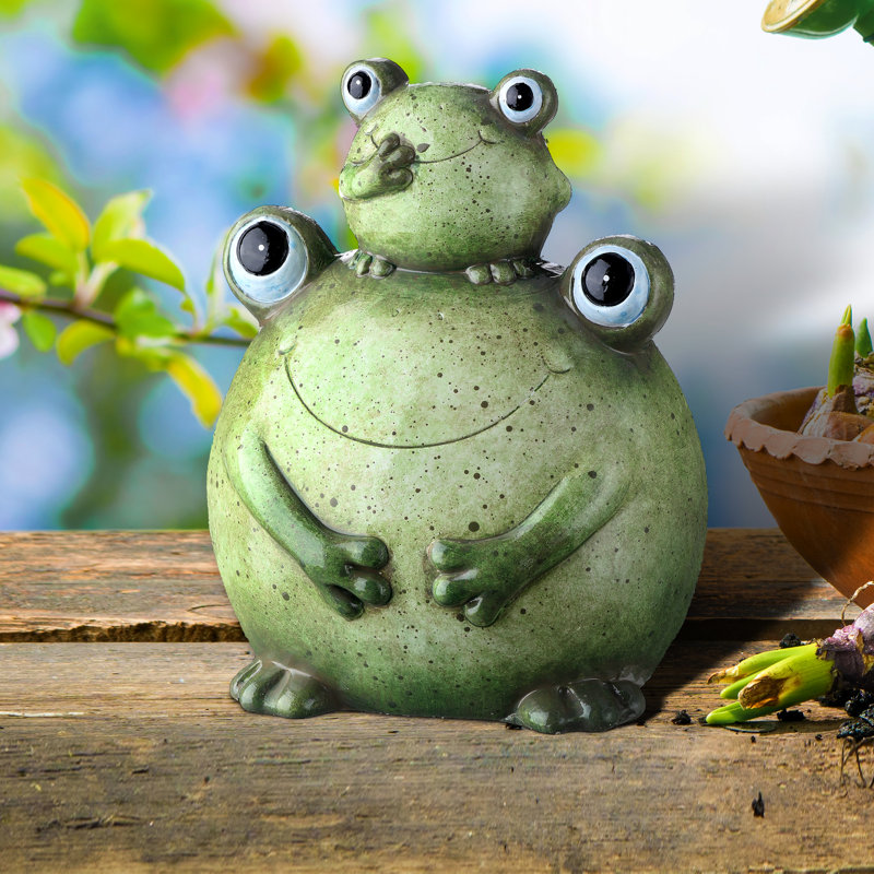 Trinx Franci Frog Toad Ceramic Garden Statue Wayfair 3192